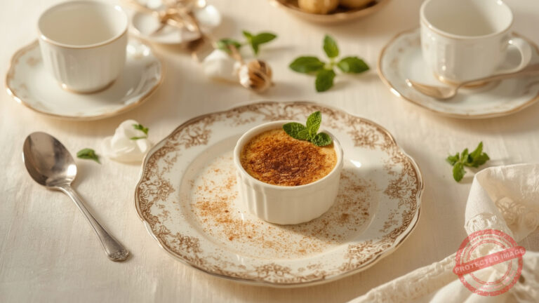 Crema Catalana Postre Clásico con Sabor y Elegancia ()