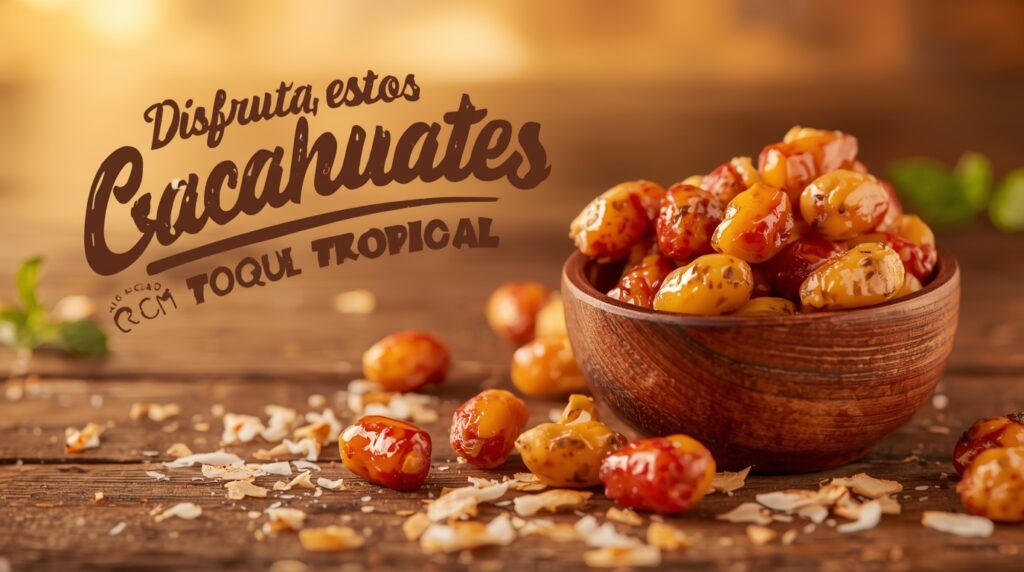 Disfruta estos cacahuates glaseados con toque tropical crujientes dulces y con sabor boricua